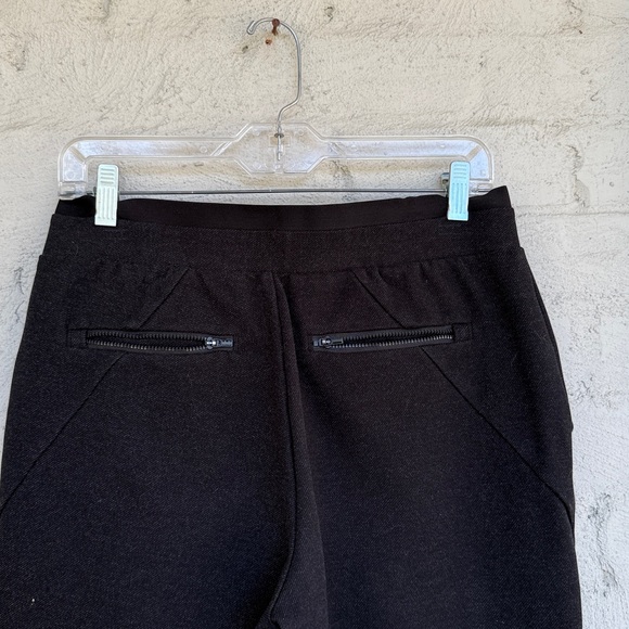 Athleta Venice Heathered Pintuck Pants Black Ponte Size Small - Picture 7 of 14